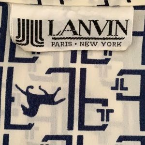 vintage LANVIN logo shirtdress